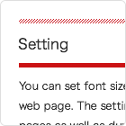Font Size：small