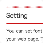 Font Size：default