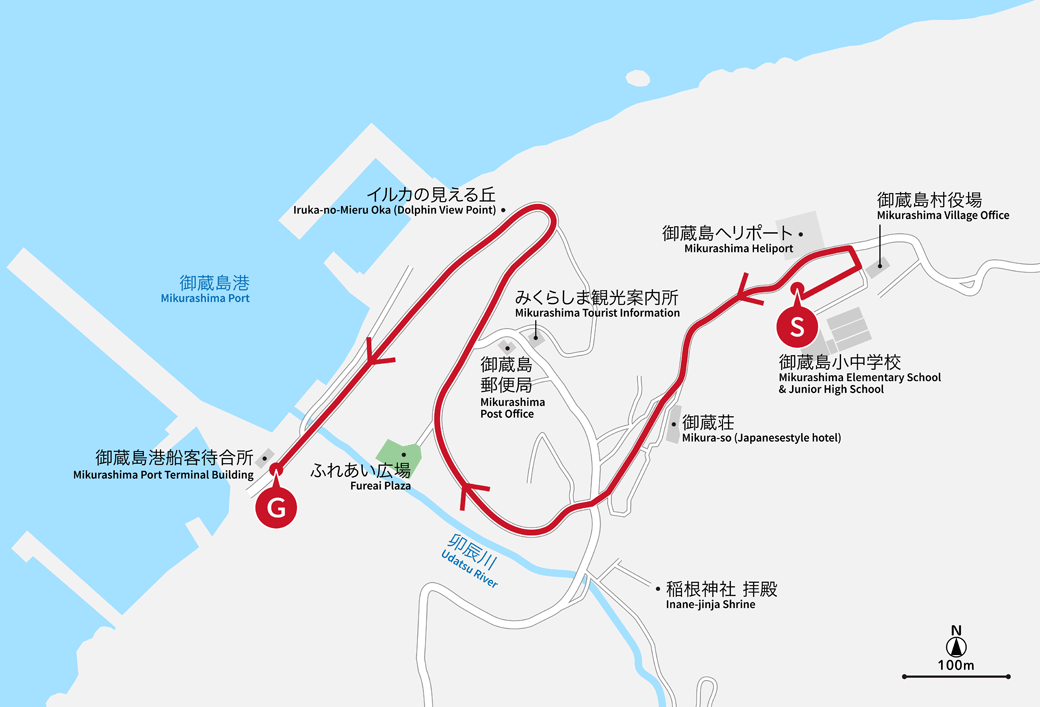 image:route map of Mikurashima
