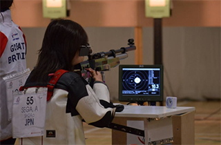 shooting view 2014 IPC Shooting World Cup Stoke Mandeville, Great Britain AIR RIFLE PRONE SH2