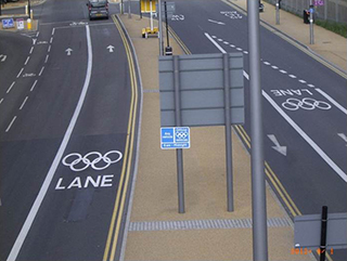 The Olympic dedicated lane at the London 2012 Games no.1